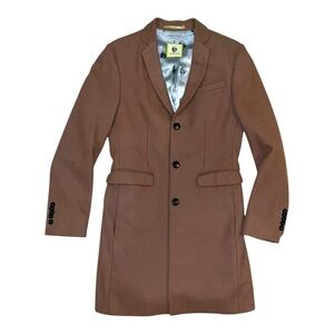 🙈 Noose & Monkey Brown Long Blazer 🧥 36RG‎ Statement Jacket